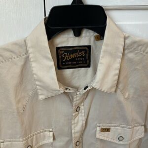 Howler Brothers H Bar B Snap Shirt Mens Size Large Western Wear